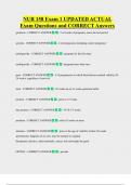 NUR 158 Exam 1 UPDATED ACTUAL   Exam Questions and CORRECT Answers 