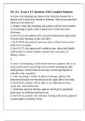 NO 113 - Exam 1 TT Questions With Complete Solutions