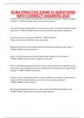 ECBA PRACTICE EXAM V3 QUESTIONS WITH CORRECT ANSWERS 2025