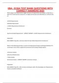 IIBA - ECBA TEST BANK QUESTIONS WITH CORRECT ANSWERS 2025