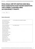 FINAL EXAM&colon; NRP 8TH EDITION 2025 REAL EXAM QUESTIONS &vert;MOST TESTED QUESTIONS AND CORRECT ANSWERS &vert;100&percnt; ACCURATE&vert;GET IT RIGHT&excl;&excl;
