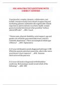 NSG 6006 PRACTICE QUESTIONS WITH CORRECT ANSWERS 