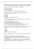 PSI Maryland Practice Complete Exam 2025
