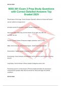 NSG 261 Exam 2 Prep Study Questions with Correct Detailed Answers Top Graded 2025