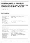 icc decommissioning &lpar;U2&rpar; 2025 update&vert; comprehensive questions and verified answers &lpar;complete solutions&rpar; Exam &vert;GRADE A&plus;&excl;&excl;