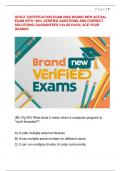 GFACT CERTIFICATION EXAM 2025&vert; BRAND NEW ACTUAL  EXAM WITH 100&percnt; VERIFIED QUESTIONS AND CORRECT  SOLUTIONS&vert; GUARANTEED VALUE PACK&vert; ACE YOUR  GRADES&period;
