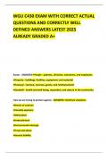 WGU C430 EXAM WITH CORRECT ACTUAL QUESTIONS AND CORRECTLY WELL DEFINED ANSWERS LATEST 2025 ALREADY GRADED A&plus;