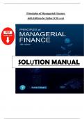 Solution Manual for Principles of Managerial Finance 16th Edition by Zutter&comma; &lpar;Chapter 1 - 19&rpar;&period; PDF