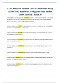 C-201 Electrical Systems 1 SACA Certification Study  Guide Test&period;&vert; Best latest study guide 2025 edition  &vert;100&percnt; verified &vert; Rated A&plus;