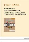 Test Bank For Nutritional Foundations and Clinical Applications A Nursing Approach 7th Edition By Michele Grodner&semi; Sylvia Escott-Stump&semi; Suzanne Dorner ISBN&semi;9780323544900 All Chapter 1-20 Covered Complete Guide A&plus;&period; 
