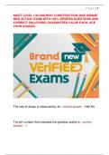 NICET LEVEL 1 IN HIGHWAY CONSTRUCTION 2025&vert; BRAND  NEW ACTUAL EXAM WITH 100&percnt; VERIFIED QUESTIONS AND  CORRECT SOLUTIONS&vert; GUARANTEED VALUE PACK&vert; ACE  YOUR GRADES&period;