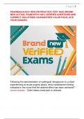 PHARMACOLOGY HESI RN PRACTICE TEST 2025&vert; BRAND  NEW ACTUAL EXAM WITH 100&percnt; VERIFIED QUESTIONS AND  CORRECT SOLUTIONS&vert; GUARANTEED VALUE PACK&vert; ACE  YOUR GRADES&period;
