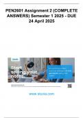 PEN2601 Assignment 2 &lpar;COMPLETE ANSWERS&rpar; Semester 1 2025 - DUE 24 April 2025&period;