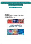 TEST BANK for Understanding Anatomy and Physiology A Visual&comma; Auditory&comma; Interactive Approach 3rd Edition by Gale Sloan Thompson &vert; Verified Chapter's 1 - 25 &vert; Complete Newest Version