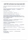 AANP FNP Certification Exam Study Guide 2025