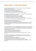 HESI LEVEL 1 PRACTICE EXAM 2025 QUESTIONS WITH 100&percnt; VERIFIED SOLUTIONS&comma; SCORED A&plus;