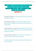 ONS-ONCC Chemotherapy Immunotherapy  Certificate Actual Exam 2025-2026&period;  QUESTIONS WITH 100&percnt; CORRECT AND  VERIFIED ANSWERS&period;  GRADED A&plus;&period;