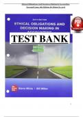 Test Bank - Ethical Obligations and Decision-Making in Accounting 6th Edition by Mintz &lpar;Ch 1 &ndash; 8&rpar; > Download as Pdf File <