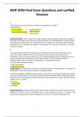 NUR 4590 Final Exam Questions and verified Answers 