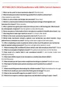 PCT NHA 2025-2026 Exam Review with 100&percnt; Correct Answers
