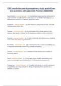 GRE vocabulary words competency study guide Exam test questions with approved Answers 2024&sol;2025