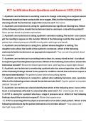 PCT Certification Exam Questions and Answers 2025&sol;2026