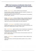 GRE Final Competency Certification Study Guide Exam Questions with Certified for Accuracy Answers 2024&sol;2025