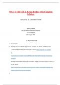 WGU D 184 Task 4 &vert;Latest Update with Complete Solution
