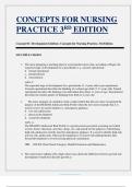 CONCEPTS FOR NURSING  PRACTICE 3RD EDITION 