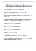GRE math Practice Study Guide Questions with Distinction level Marking scheme version 2024&sol;2025
