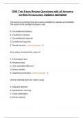 GRE Test Exam Review Questions with all Answers verified for accuracy Updated 2024&sol;2025