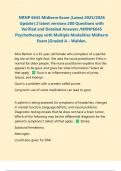 NRNP 6645 Midterm Exam &lpar;Latest 2025&sol;2026 Update&rpar; 2 latest versions 200 Questions with Verified and Detailed Answers &sol;NRNP6645 Psychotherapy with Multiple Modalities Midterm Exam &vert;Graded A &ndash; Walden&period; 