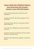 Walden NRNP 6645 &sol;NRNP6645 Midterm Exam Study Guide with complete solutions &vert; Latest 2025&sol;2026 Update&period;