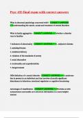 Psyc 435 final exam with correct answers