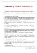 ESI LEVEL QUESTIONS AND ANSWERS