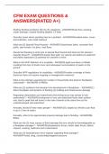 CFM EXAM QUESTIONS & ANSWERS&lpar;RATED A&plus;&rpar;