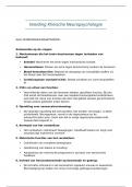 VOORDEELBUNDEL - Inleiding Klinische Neuropsychologie (Samenvatting + 51 pagina's met oefenvragen + antwoorden)