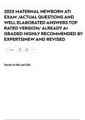 2025 MATERNAL NEWBORN ATI EXAM &sol;ACTUAL QUESTIONS AND WELL ELABORATED ANSWERS TOP RATED VERSION&sol; ALREADY A&plus; GRADED HIGHLY RECOMMENDED BY EXPERTS&vert;NEW AND REVISED