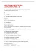 CFM EXAM QUESTIONS & ANSWERS&lpar;RATED A&plus;&rpar;
