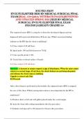 SOLVED 2025&excl;&excl;&excl; EVOLVE ELSEVIER HESI RN MEDICAL SURGICAL FINAL EXAM&vert;REAL 150&plus;Qs&As WITHRATIONALES&vert;REVIEWED AND UPDATED SPRING 2025&vert;HESI RN MEDICAL SURGICAL EVOLVE ELSEVIER FINAL EXAM 2025&sol;2026&vert;ALREADY GRADED A&plus;