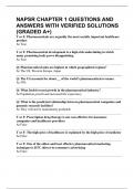 NAPSR CHAPTER 1 QUESTIONS AND ANSWERS WITH VERIFIED SOLUTIONS &lpar;GRADED A&plus;&rpar;