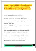Ceps &ndash; Stars 2025&sol;2026 Exam Questions  with Detailed Verified Answers &lpar;100&percnt;  Correct Answers&rpar; &vert; Already Graded A&plus;