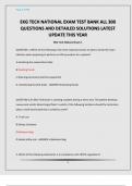 EKG TECH NATIONAL EXAM TEST BANK ALL 300 QUESTIONS AND DETAILED SOLUTIONS LATEST UPDATE THIS YEAR