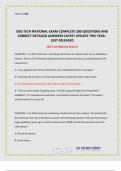 EKG TECH NATIONAL EXAM COMPLETE 300 QUESTIONS AND CORRECT DETAILED ANSWERS LATEST UPDATE THIS YEAR - JUST RELEASED