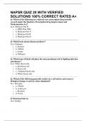 NAPSR QUIZ 20 WITH VERIFIED SOLUTIONS 100&percnt; CORRECT RATED A&plus;