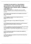 NAPSR EXAM QUIZ 8&comma; CHAPTER 8 QUESTIONS AND ANSWERS WITH VERIFIED SOLUTIONS 100&percnt; CORRECT &lpar;GRADED A&plus;&rpar;