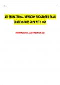 ATI RN MATERNAL NEWBORN PROCTORED EXAM