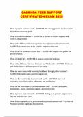 CALMHSA PEER SUPPORT CERTIFICATION EXAM 2025