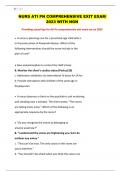 NURS ATI PN COMPREHENSIVE EXIT EXAM  2023 WITH NGN