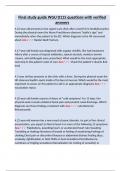 Final study guide WGU D115 questions with verified answers&period;